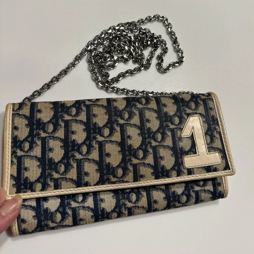 Dior trotter long wallet with provided sling
